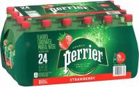 Вода Perrier / Перье 0.5 Клубника литра, газ, пэт, 24 шт