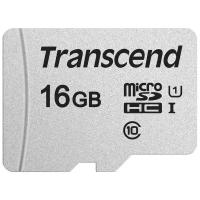 Карта памяти Transcend microSD 300S Class 10 UHS-I U1 16 GB, чтение: 95 MB/s, запись: 10 MB/s