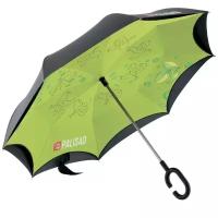 Зонт-трость механика PALISAD 69700 зеленый/черный