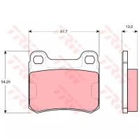 Колодки дисковые TRW, арт. GDB294