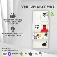 Умный выключатель автомат беспроводной 1P/10A Wi-Fi