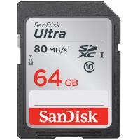 SanDisk 64GB Ultra SDXC Class 10 UHS-I 80MB/s