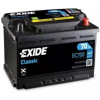 Автомобильный аккумулятор Exide Сlassic EC700, 278х175х190