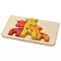 Рамка-вкладыш PlanToys Giraffe (4634), 4 дет., 14х21х2.3 см