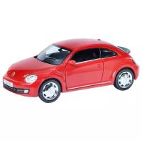 Машинка металлическая Uni-Fortune RMZ City серия 1:32 Volkswagen New Beetle 2012, инерционная, красный матовый цвет, двери открываются 554023M(A)