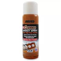 Герметик для прокладок ABRO Ultra Plus Cooper Gasket Spray, термостойкий, с медью, аэрозоль 255г, арт. CG-418-R