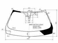 Стекло Лобовое Атермальное + Дд Bmw 3 Series F30 4d/5d 12-18 (Solar-X Защита От Ультрафиолета) XYG арт. SOLAR-BMW-F30-VCS LFW/X