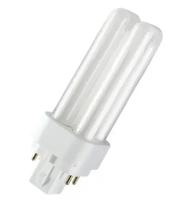 Лампа люминесцентная OSRAM DULUX D/E 10W/840 G24q-1 (холодный белый 4000К)