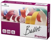 Бумага офисная BALLET PREMIER, А4, 80 г/м2, 500 л, марка А, ColorLok, International Paper, белизна 162%, 1 шт