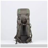 Рюкзак туристический Taif 60 л, отдел на шнурке, наружный карман, 2 боковые сетки, оливковый