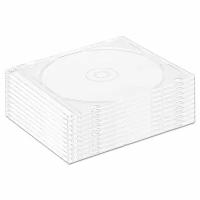 Бокс для CD диска Slim 5 мм, прозрачный, 10 штук CD Slim Box Clear на 1 компакт диск