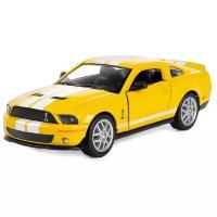 Легковой автомобиль Serinity Toys Shelby GT500 2007 (5310DKT) 1:38, 12.5 см, желтый