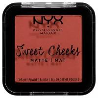 NYX professional makeup Прессованные румяна Sweet Cheeks Creamy Powder Matte, 10 summer breeze