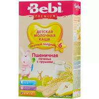 Каша Bebi молочная пшеничная с печеньем и грушей, с 6 месяцев, 200 г