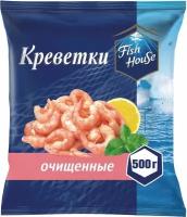 Креветки Fish House варено-мороженные очищенные 300/500 500г