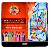 KOH-I-NOOR Карандаши цветные Polycolor, 24 цвета (3824024002PL)