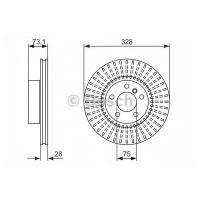 Диск Тормозной Перед F-25 Bosch арт. '0986479771