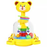 Юла-карусель Junfa toys Тигренок (SL83014) желтый