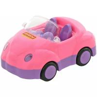 Легковой автомобиль Полесье для девочек Улыбка (4816), 21 см, розовый