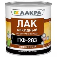 Лакра ПФ-283 бесцветный, глянцевая, 2.4 кг