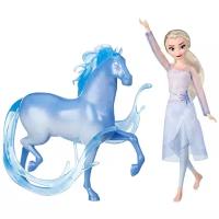 Кукла Hasbro Disney Princess Холодное сердце 2 Эльза и Нокк, E5516 голубой