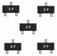 2N2907 2F транзистор 5 штук SOT23 SMD аналог 2SB710A схема KTN2907U характеристики цоколевка даташит