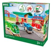 BRIO Набор железной дороги с автовокзалом и мостами 33627