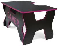 Generic Comfort игровой стол Gamer2, ШхГхВ: 150х90х75 см, цвет: черный/фиолетовые грани