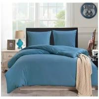 Комплект постельного белья Valtery CL-1003, 1.5-спальное, хлопок, синий
