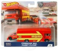 Hot Wheels Team Transport MOMO Porsche 962 Fleet Flyer Premium Коллекционная модель