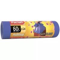 Мешки для мусора Paclan Multitop Aroma 60 л, 14 шт., фиолетовый