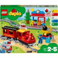 Конструктор LEGO DUPLO Town 10874 Поезд на паровой тяге, 59 дет