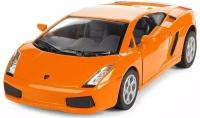 Машинка металлическая Kinsmart 1:32 Lamborghini Gallardo Ламборджини Галардо 5098DKT инерционная, двери открываются / Оранжевый