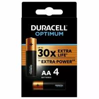 Элемент питания DURACELL Optimum AA, 4шт