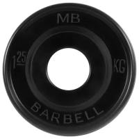 Диск MB Barbell Евро-Классик MB-PltBE 1.25 кг 1 шт. черный