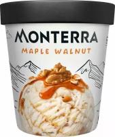 Бзмж Мороженое MONTERRA Maple Walnut пломбир с кленовым сиропом и кусочками карамелизованных грецких орехов 12% 298г