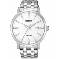 Наручные часы CITIZEN Eco-Drive BM7460-88H, серебряный, белый