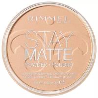 Пудра для лица матирующая RIMMEL Stay Matte, тон 004 sandstorm