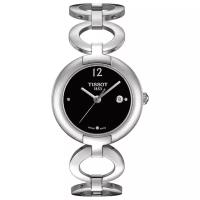 Наручные часы TISSOT T-Lady, черный, серебряный