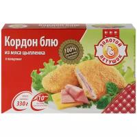 Золотой Петушок Кордон-блю из мяса цыпленка в панировке с сыром и ветчиной 330 г