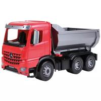 Грузовик Lena Worxx - Mercedes-Benz Arocs (04610) 1:15, 45 см, красный/серый