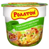 Роллтон Пюре картофельное с куриным вкусом, 40 г