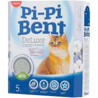 Комкующийся наполнитель Pi-Pi Bent DeLuxe Clean Cotton, 12л, 1 шт
