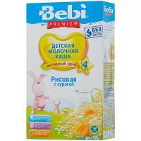 Каша Bebi молочная рисовая с курагой, с 4 месяцев, 250 г