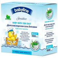BabyLine Sensitive Морская соль для ванн с целебными травами