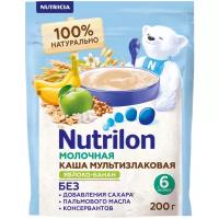 Каша молочная Nutrilon Мультизлаковая, яблоко-банан, с 6 месяцев, 200 г