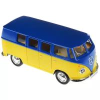 Микроавтобус RMZ City Volkswagen T1 Transporter (554025M) 1:32, 16.5 см, синий/желтый