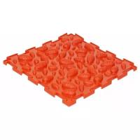 Детский развивающий массажный игровой коврик пазл Шишки мягкие (оранжевый)