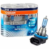 Галогенная лампа Osram H8 12V 35W PGJ19-1 Cool Blue Intense DuoBox 64212CBI-HCB