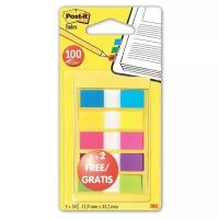 Post-it Закладки клейкие Professional, 12 мм, 3+2 цвета х 20 шт. (683-5CBP) разноцветные 100 листов